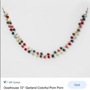 Opal House Pom Pom Garland 72” long. Sold out online and in stores.